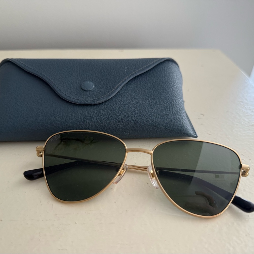 Kapten & Son Gold Frame Sunglasses with Case